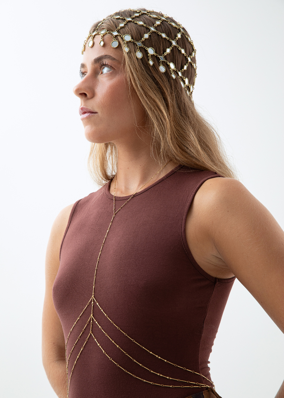 COLLAR BODY PHARE ORO
